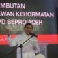 Wakil Gubernur Aceh, Fadhlullah, memberikan sambutan dalam acar pelantikan Beyond Profesional (Bepro) Aceh, di Ballroom The Pade Hotel, Jumat, 20/6/2025 (Foto:Dok.Biro Adpim Setda Aceh). 
