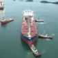 PT Pertamina Trans Kontinental (PTK), anak usaha PT Pertamina International Shipping (PIS), turut ambil peran dalam mendukung ketahanan energi nasional dengan membantu kegiatan towing atau menarik kapal FSO Pertamina Abherka dari perairan Batam menuju lapangan Poleng, di lepas pantai Jawa Timur.Jum'at,4/7/2025.