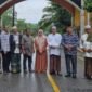 Tim Lembaga Wali Nanggroe Aceh meninjau tapal batas antara Aceh Singkil dan Tapanuli Tengah, Sumatera Utara, tepatnya di kawasan daratan Kecamatan Danau Paris. Foto:Ist