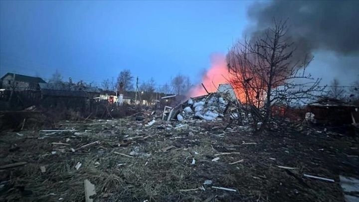 Asap dari serangan Rusia di wilayah Ukraina (Foto:Dok.Ist)