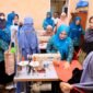 Ketua Dewan Kerajinan Nasional Daerah (Dekranasda) Aceh, Marlina Muzakir atau akrab disapa Kak Ana mengunjungi tempat pembuatan ragam produk konveksi yang terjangkau dan berkualitas yaitu NG Konveksi, yang terletak di Jalan Elak Gampong Kuala Dua, Kecamatan Muara Batu, Kabupaten Aceh Utara, Kamis 11/9/2025 (Foto:Dok.Biro Adpim Setda Aceh) 
