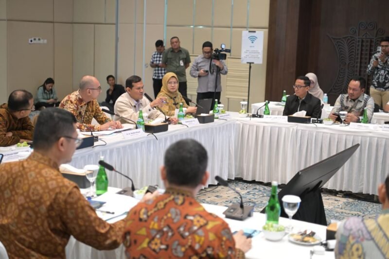 Wakil gubernur Aceh, Fadhlullah melakukan pertemuan dengan Komisi VI DPR RI di Gedung BSI Banda Aceh, (17/9/2025). Foto: Dok. Biro Adpim Setda Aceh