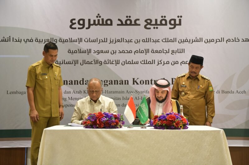 Aceh dan arab saudi kerja sama pembangunan gedung lembaga pendidikan bahasa arab, Senin 06/10/2025 (Foto:Dok.Biro Adpim Sekda Aceh) 
