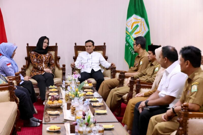 Wakil Gubernur Aceh Sambut Kedatangan Wakil Menteri Kependudukan dan Pembangunan Keluarga. Foto : Dok. Biro Adpim setda Aceh