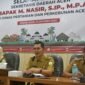 Sekda Aceh, M. Nasir bersama Kadistambun Aceh, Cut Huzaimah memimpin Rapat dengan Pejabat Eselon III dan IV di Jajaran Dinas Pertanian dan Perkebunan Aceh, Senin, 13/10/2025 (Foto:Dok. Biro Adpim Setda Aceh)