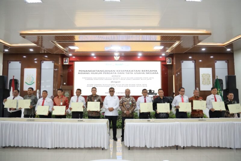 Tingkatkan Perlindungan Nasabah, Bank Aceh Syariah Teken MoU dengan Kejati Aceh. Foto : Dok. Humas Bank Aceh