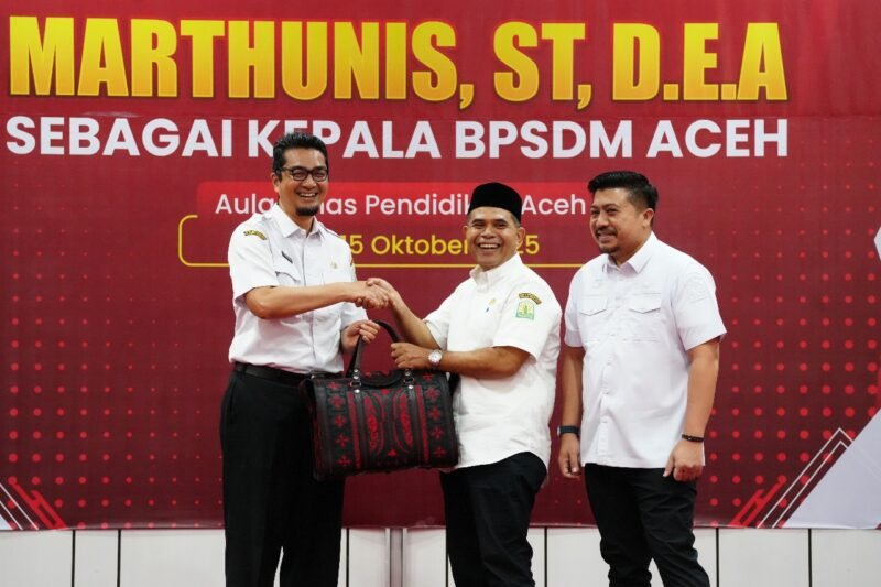 Marthunis Pamit, Murthalamuddin Siap Lanjutkan Misi Pendidikan Aceh. Foto : Dok. Disdik Aceh