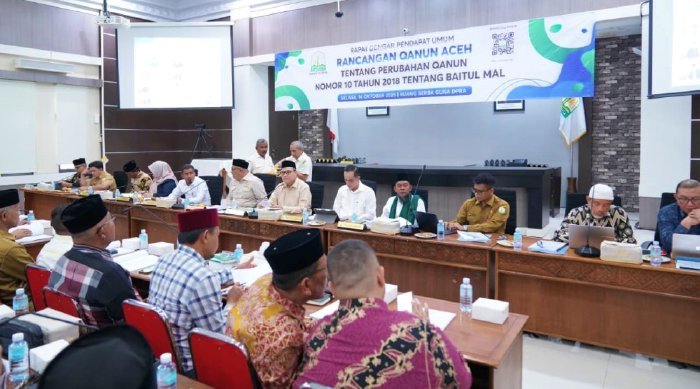 Komisi VII DPRA susun Qanun baru untuk baitul Mal Aceh Selasa 14/10/2025 (Foto:Dok.Humas DPRA)