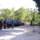 Bupati Aceh Besar H. Muharram Idris sebagai inspektur upacara dalam rangka peringatan Hari Pahlawan Nasional di Makam Pahlawan Nasional Laksamana Malahayati Gampong Lamreh, Mesjid Raya, Kabupaten Aceh Besar, Minggu (9/11/2025) FOTO/ PROKOPIM PEMKAB ACEH BESAR