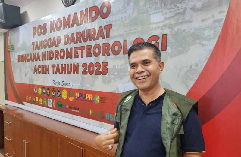 Pos Komando Tanggap Darurat Bencana Hidrometeorologi Aceh 2025 telah beroperasi sejak 27 November 2025, untuk memudahkan koordinasi dan diseminasi informasi terkait bencana, dengan nomor darurat 0852 6066 9328, Minggu 30/11/2025 (Foto:Dok.Biro Adpim Setda Aceh) 