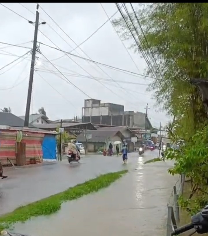 Banjir melanda kawasan peureulak aceh timur  pada Selasa 25/11/2025 (Foto:Dok.Ist) 