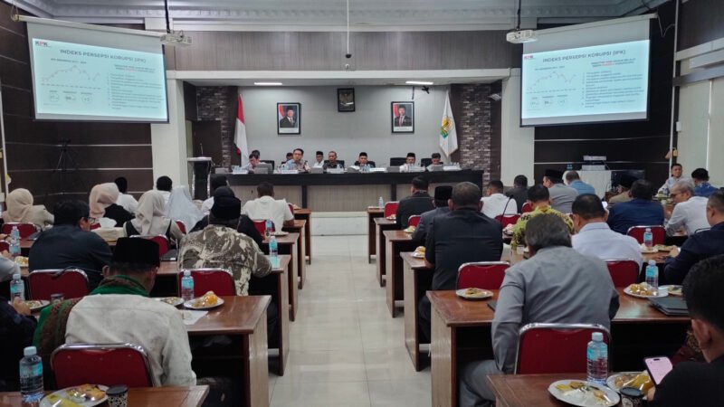 DPRA dan KPK RI perkuat sinergi pencegahan korupsi di Aceh, Jumat 24/10/2025 (Foto:Dok.Humas DPRA)