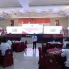 Suasana kegiatan sosialisasi di Aula Merah Putih Unhan RI yang membahas strategi publikasi internasional dan etika penggunaan ChatGPT bagi dosen dan peneliti di lingkungan universitas.(10/12/2025)