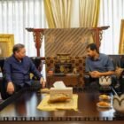 Gubernur Aceh, Muzakir Manaf melakukan silaturrahmi dengan Menko Bidang Perekonomian Airlangga Hartarto di Kantor Kementarian Perekonomian RI Jakarta, Kamis,( 25/12/2025).