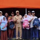 Wakil Gubernur Aceh, Fadhlullah, S.E, mendampingi Menteri Koordinator Bidang Politik dan Keamanan (Menko Polkam) Jenderal TNI (Purn.) Djamari Chaniago, dalam Acara Penyerahan Secara Simbolis Hunian Tetap Kemenko Polkam, di Gampong Kuala Cangkoy, Kec. Lapang, Aceh Utara, Rabu (7/1/2026).