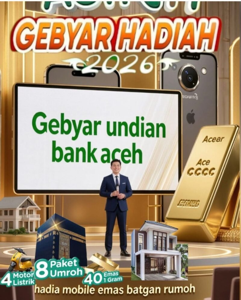 Caption Foto: Bank Aceh Syariah mengimbau seluruh nasabah untuk waspada terhadap modus penipuan berkedok undian berhadiah dan menjaga kerahasiaan data pribadi demi keamanan transaksi perbankan.(20/01/2026).