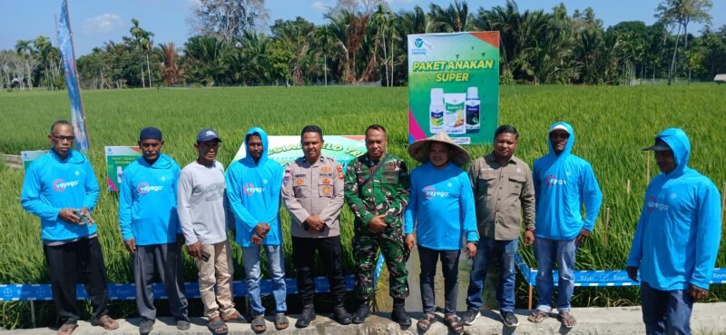Bati Tuud Koramil 01/Seulimeum menghadiri kegiatan Gempita BLF (Bayer Learning Field) sebagai dukungan terhadap edukasi dan penerapan teknologi pertanian modern bagi petani di Kecamatan Seulimeum, Sabtu (31/1/2026).