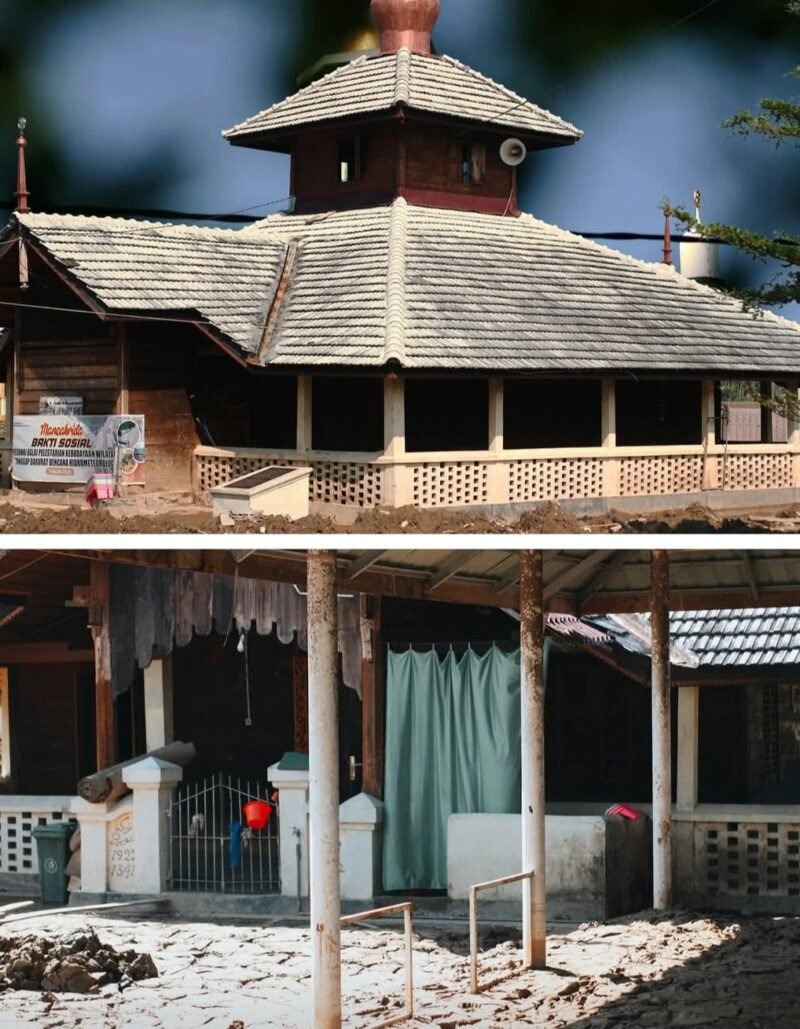 Tampak Masjid Madinah di Gampong Dayah Kruet, Kecamatan Meurah Dua, Kabupaten Pidie Jaya, masjid bersejarah yang dibangun pada tahun 1623 oleh Teungku Japakeh dan dinilai Balai Pelestarian Cagar Budaya Aceh layak ditetapkan sebagai Cagar Budaya Nasional, Minggu (18/1/2026).