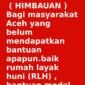 Pemerintah Aceh mengimbau masyarakat waspada terhadap akun Facebook palsu yang mencatut nama Gubernur Aceh dan menawarkan bantuan melalui media sosial.(5/2/2026)