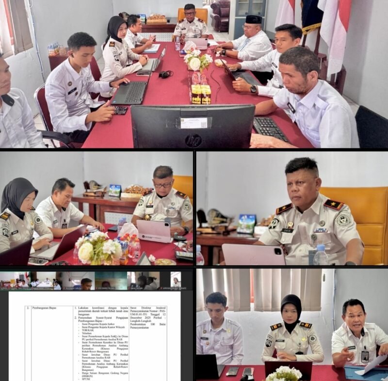 Kepala Kantor Wilayah Ditjenpas Maluku Utara, Said Mahdar, memimpin Rapat Teknis bersama Bapas se-Maluku Utara melalui Zoom Meeting di Ruang Kakanwil, Rabu (11/2/2026), guna mempercepat dukungan Program Prioritas Pembangunan 100 Bapas.
