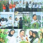 Kalapas Perempuan Kelas III Ternate Agustina bersama pejabat struktural dan warga binaan saat memanen kacang panjang di lahan ketahanan pangan Lapas, Kamis (12/2/2026).