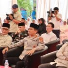 Kapolda Aceh Marzuki Ali Basyah menghadiri peresmian dan penyerahan mock-up pesawat Garuda Indonesia serta Gedung A2 Grand Misfalah di UPT Asrama Haji Embarkasi Aceh, Banda Aceh, Minggu (15/2/2026).
