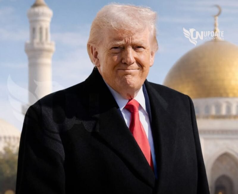 Presiden Amerika Serikat Donald J. Trump menyampaikan pesan resmi ucapan selamat menunaikan ibadah puasa Ramadan 1447 Hijriah kepada umat Muslim di seluruh dunia melalui pernyataan Gedung Putih, 17 Februari 2026.