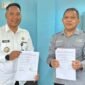 Penandatanganan kerja sama antara Lapas Kelas IIB Tobelo dan Dinas Kesehatan Kabupaten Halmahera Utara dalam rangka meningkatkan kualitas pelayanan kesehatan bagi warga binaan, Kamis (19/2/2026).
