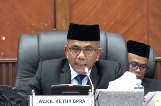Wakil Ketua DPRA, Yah Fud, desak Pemerintah Pusat segera kembalikan dana TKD Aceh Rp1,7 triliun yang dipotong karena efisiensi APBN 2026, Rabu 28/1/2026.