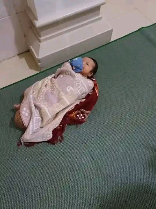 Masjid Gampong Leupe, Kecamatan Jaya, Aceh Jaya, lokasi ditemukannya seorang bayi perempuan yang terbungkus kain sajadah pada Rabu (25/3/2026).