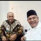 Pemerhati sosial dan kebijakan publik Aceh, Isa Alima, bersama Direktur utama Bank Aceh, Fadhil Ilyas, (28/2/2026).