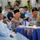 Kapolri Jenderal Listyo Sigit Prabowo menyampaikan paparan mengenai upaya Pemerintah Indonesia dalam mendorong perdamaian dunia saat menghadiri acara Silaturahmi Ramadhan di Polda Jawa Barat, Rabu (4/3/2026).