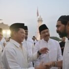 Menteri dalam Negeri, Tito Karnavian dan Menteri Sosial Saifullah Yusuf didampingi Gubernur Aceh, Muzakir Manaf, Wakil Gubernur Aceh, Fadlullah dan Forkopimda berbuka Puasa bersama sekaligus penutupan Festival Ramadhan di Halaman Masjid Raya Baiturrahman Banda Aceh, 6/3/2026