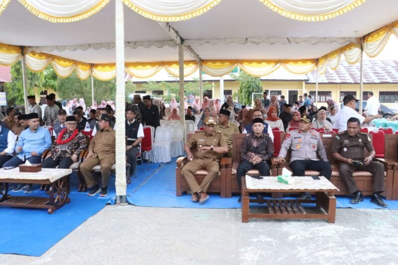 Polres Pidie Jaya melaksanakan pengamanan kegiatan kunjungan kerja Menteri Pendidikan Dasar dan Menengah Republik Indonesia, Prof. Abdul Mu’ti, M.Ed, 9/3/2026