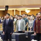 Kapolda Aceh Irjen Pol. Drs. Marzuki Ali Basyah, M.M., saat memberikan materi bertajuk “Local Wisdom dalam Merawat Kamtibmas dan Penegakan Hukum” di Universitas Prima Indonesia (Unpri) Medan, Kamis (12/3/2026).