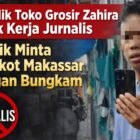 Aktivitas bongkar muat barang di sekitar Toko Grosir Zahira Sembako, Jalan Jembatan Merah, Makassar, yang kerap memicu kemacetan dan kini disorot terkait dugaan belum adanya izin usaha resmi.(12/3/2026)