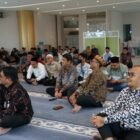 Regional CEO BSI Aceh, Imsak Ramadhan, saat menyampaikan sambutan dalam agenda Literasi Keuangan Syariah dan Kajian Ramadan bersama insan pers di Banda Aceh, Senin (16/3/2026).
