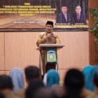 Wakil Bupati Aceh Besar Drs Syukri A Jalil membuka Musrenbang RKPD Tahun 2027 yang dilaksanakan Bappeda Aceh Besar di Aula BGTK, Lubok, Ingin Jaya, Aceh Besar, Selasa (31/3/2026). FOTO/PROKOPIM ACEH BESAR