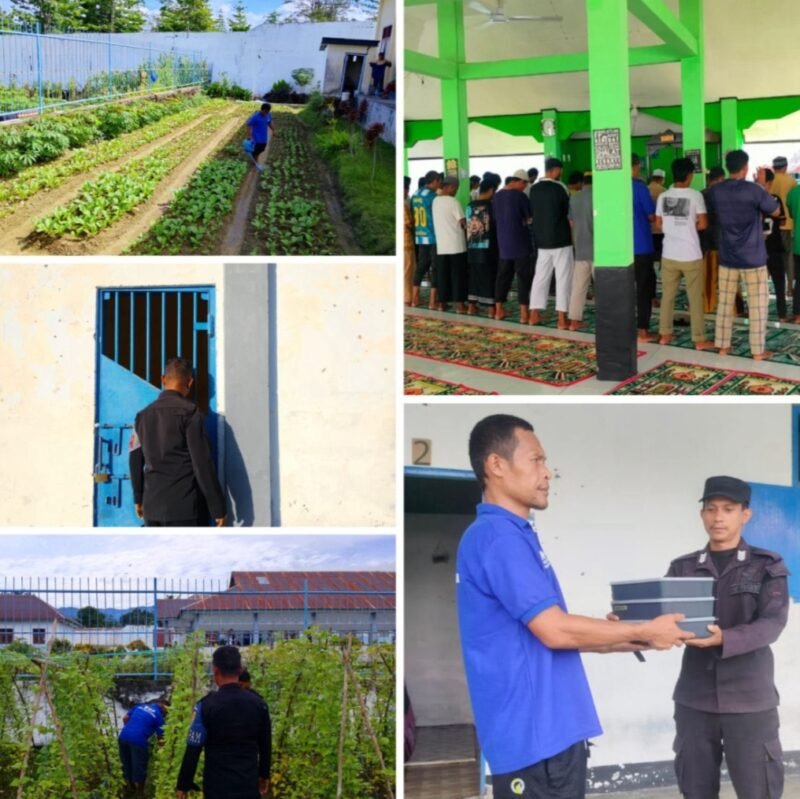 Karupam bersama petugas blok melakukan kontrol area blok hunian dan tembok keliling Lapas Kelas III Labuha, Selasa (3/3/2026) sore. Kegiatan ini sebagai langkah antisipasi gangguan kamtib dan pencegahan potensi pelarian WBP.