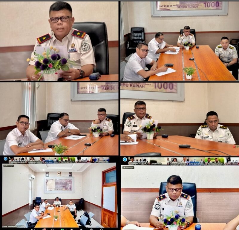 Kakanwil Ditjenpas Maluku Utara Said Mahdar memberikan pengarahan kepada seluruh Kepala UPT Pemasyarakatan se-Maluku Utara terkait penguatan pengamanan Lapas dan Rutan selama bulan Ramadhan hingga menjelang Hari Raya Idul Fitri 1447 H, Kamis (5/3/2026) di Ternate