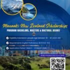 BPSDM Aceh menyosialisasikan pembukaan pendaftaran Manaaki New Zealand Scholarships 2026 bagi masyarakat Indonesia yang ingin melanjutkan pendidikan jenjang sarjana, magister, dan doktoral di Selandia Baru. Pendaftaran dibuka mulai 1 hingga 31 Maret 2026.(9/3/2026).