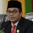 Kondisi lahan eks Hotel Aceh yang terletak tepat di depan Masjid Raya Baiturrahman, Banda Aceh, Sabtu (14/3/2026).