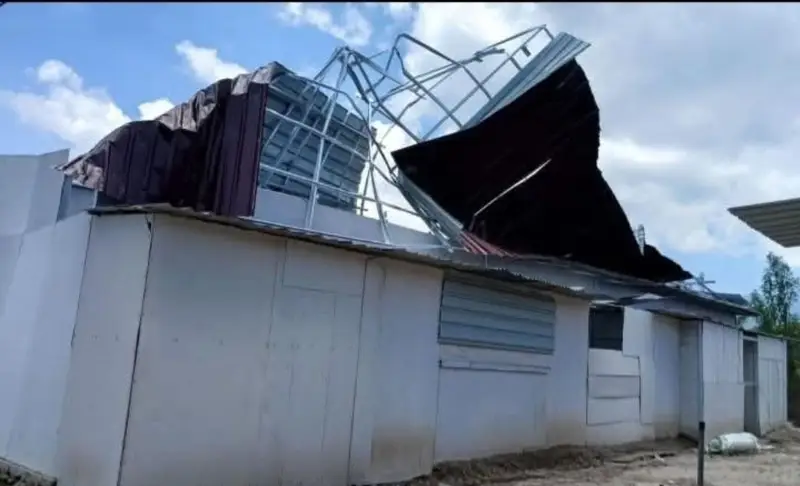 Angin kencang hantam huntara di Bener Meriah, Aceh, saat Idulfitri, 5 keluarga terdampak, tak ada korban jiwa, Rabu 25/03/2026.