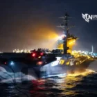 Kapal induk AS, USS Abraham Lincoln, yang menjadi pusat ketegangan setelah pihak Iran mengklaim telah meluncurkan rudal jelajah ke arah armada tersebut pada Rabu (25/3/2026).