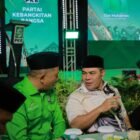 Bupati Aceh Besar, H. Muharram Idris menghadiri acara pengukuhan pengurus DPW PKB Aceh, di Hermes Palace Hotel, Banda Aceh, Selasa (31/03/2026) malam. FOTO/ MC ACEH BESAR