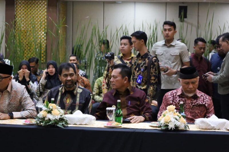 Gubernur Aceh, Muzakir Manaf (Mualem), saat menghadiri Entry Meeting Pemeriksaan Laporan Keuangan Pemerintah Daerah (LKPD) Tahun 2025 di Gedung BPK Perwakilan Jakarta, Kamis (2/4/2026).
