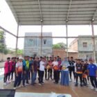 Para atlet takraw menghadiri pembukaan Selekda Atlet POPNAS Cabor Takraw, di Lapangan Takraw Kantor Camat Lhoknga, Kabupaten Aceh Besar, Sabtu (25/4/2026). FOTO/ MC ACEH BESAR