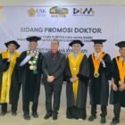 Karo SDM Polda Aceh, Kombes Pol. Ricky Purnama Kertapati, S.I.K., M.Si., saat mengikuti Sidang Promosi Doktor di Fakultas Ekonomi dan Bisnis Universitas Syiah Kuala (USK), Banda Aceh, Rabu (29/4/2026).