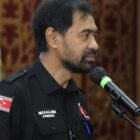 Juru Bicara Pemerintah Aceh, Dr. Nurlis Effendi, saat menyampaikan enam poin arahan Gubernur Muzakir Manaf (Mualem) terkait penyesuaian program Jaminan Kesehatan Aceh (JKA) di Banda Aceh, Senin (20/4/2026).