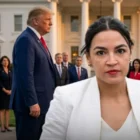 Anggota Kongres dari Partai Demokrat, Alexandria Ocasio-Cortez (AOC), saat memberikan pernyataan terkait kebijakan luar negeri AS. AOC menilai gencatan senjata yang diumumkan Presiden Trump terhadap Iran tidak memiliki makna substantif.